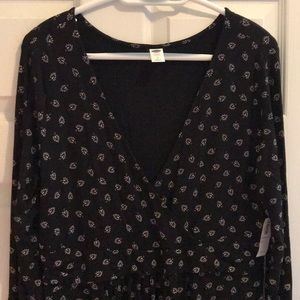 Old Navy maternity faux wrap dress size L